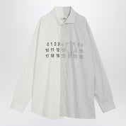Chemise en popeline MM6 Maison Margiela Numeric Signature