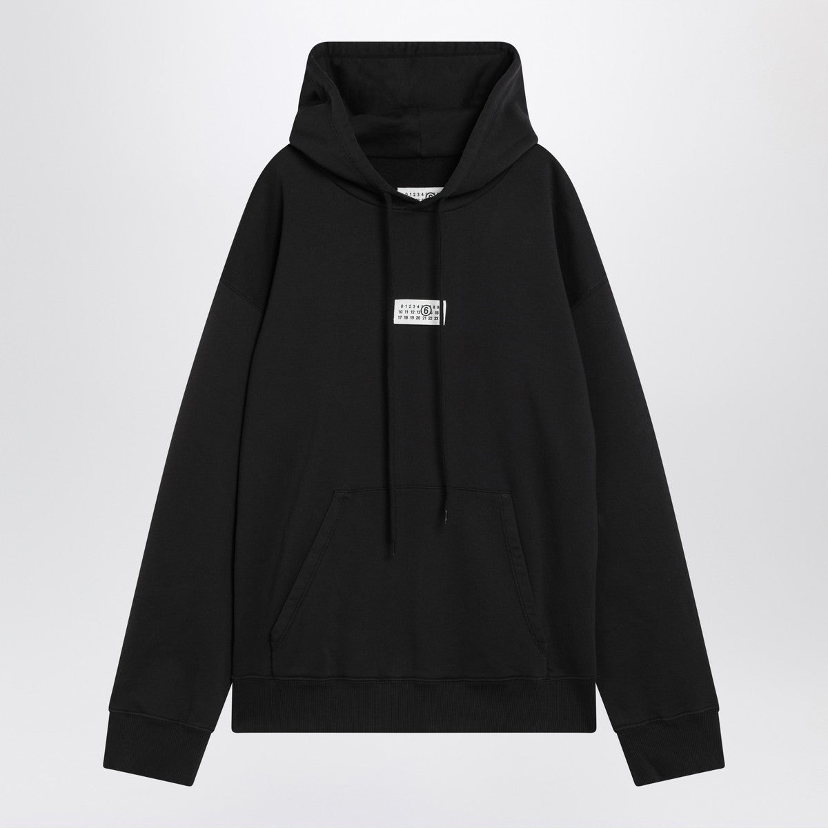 MM6 Maison Margiela Black sweatshirt with logo label