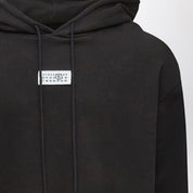 MM6 Maison Margiela Black Numeric cotton hoodie