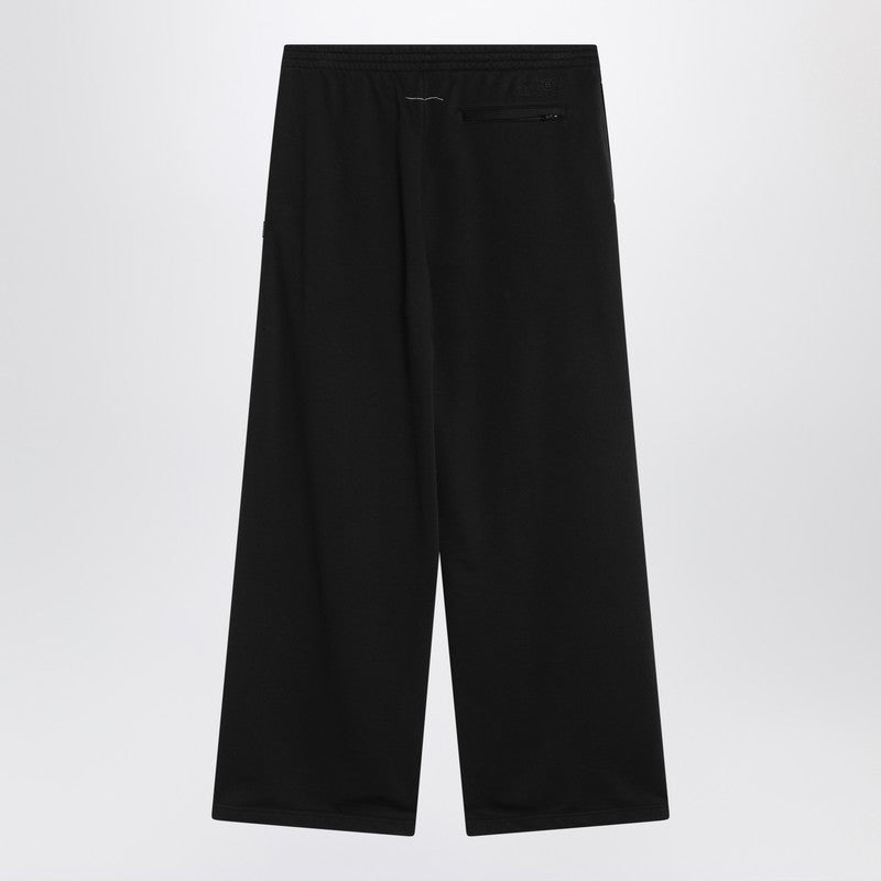 MM6 Maison Margiela Black loose jogging pants in cotton blend