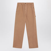 Pantalon baggy en coton ocre MM6 Maison Margiela