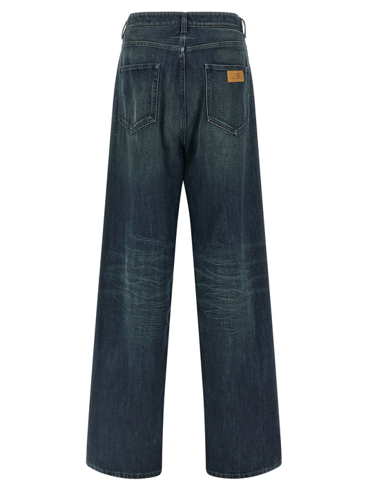 Mm6 Maison Margiela Jeans — Wide Straight Blue Denim