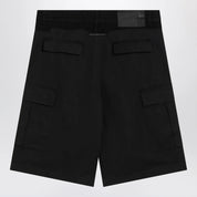 MM6 Maison Margiela Black wool-blend cargo bermuda shorts