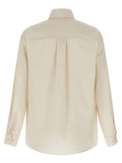 Lemaire Cotton Silk Shirt — Beige Men's Shirt