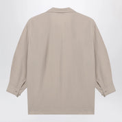LEMAIRE Greige blouse with scarf
