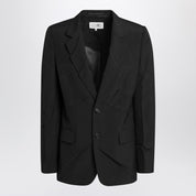 Veste en laine mélangée noire MM6 Maison Margiela