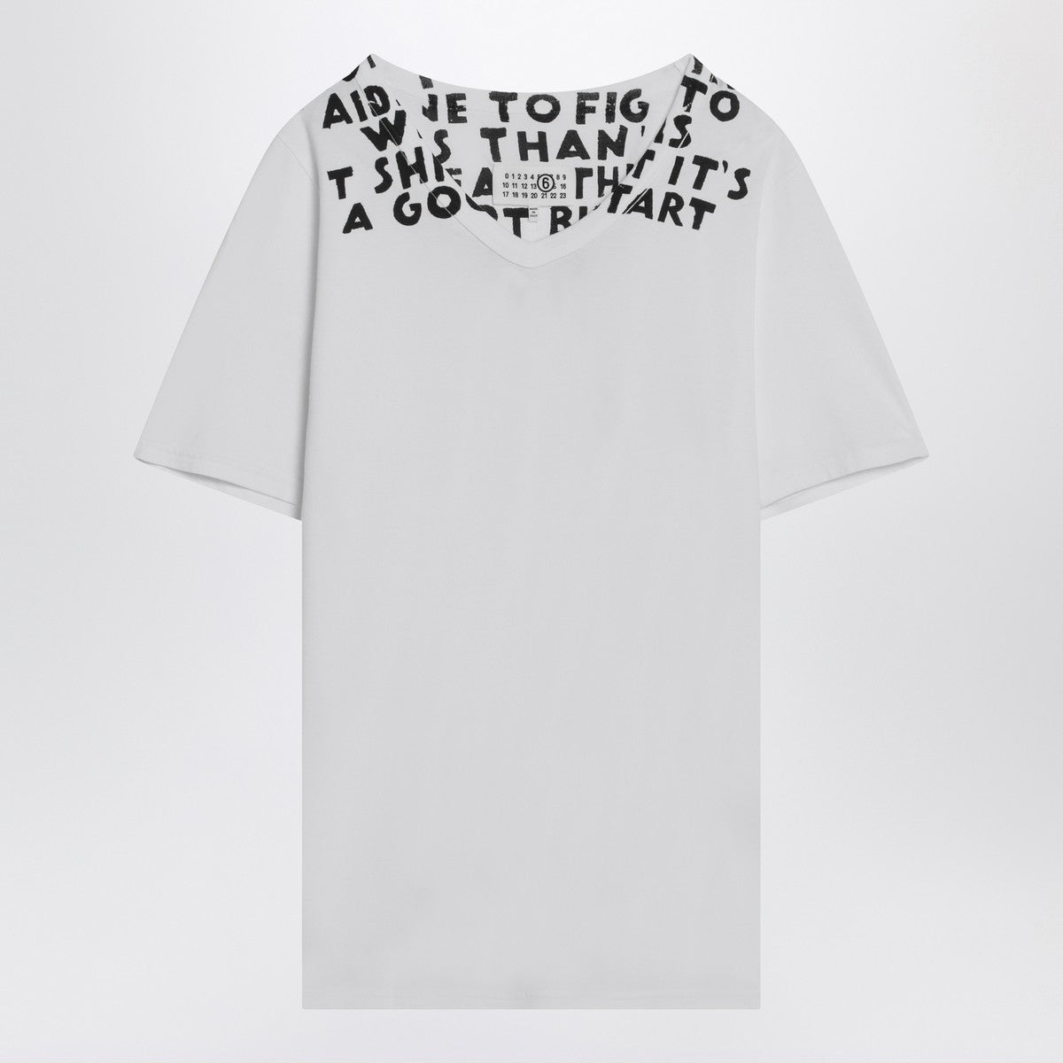 MM6 Maison Margiela White AIDS cotton T-shirt
