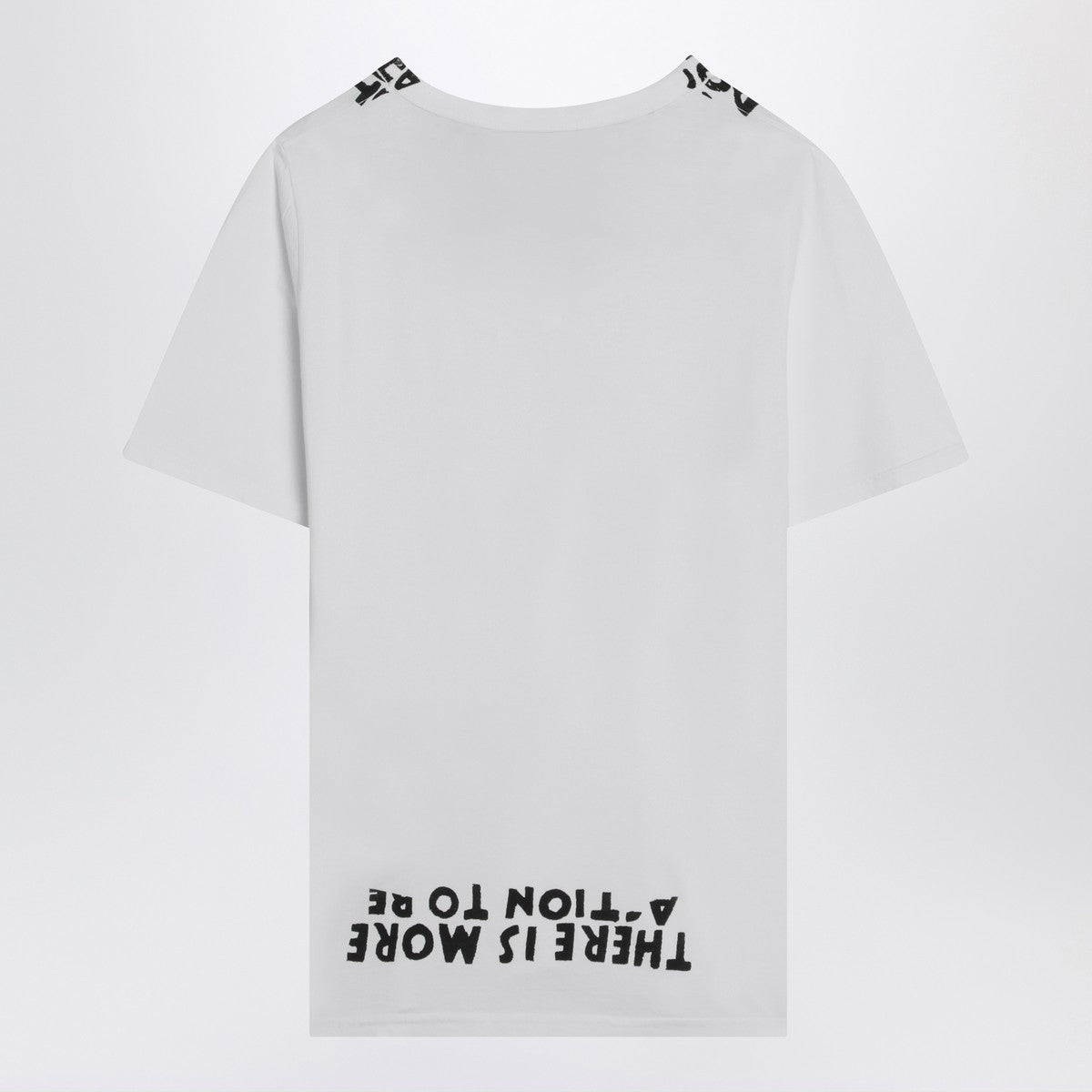 MM6 Maison Margiela White AIDS cotton T-shirt