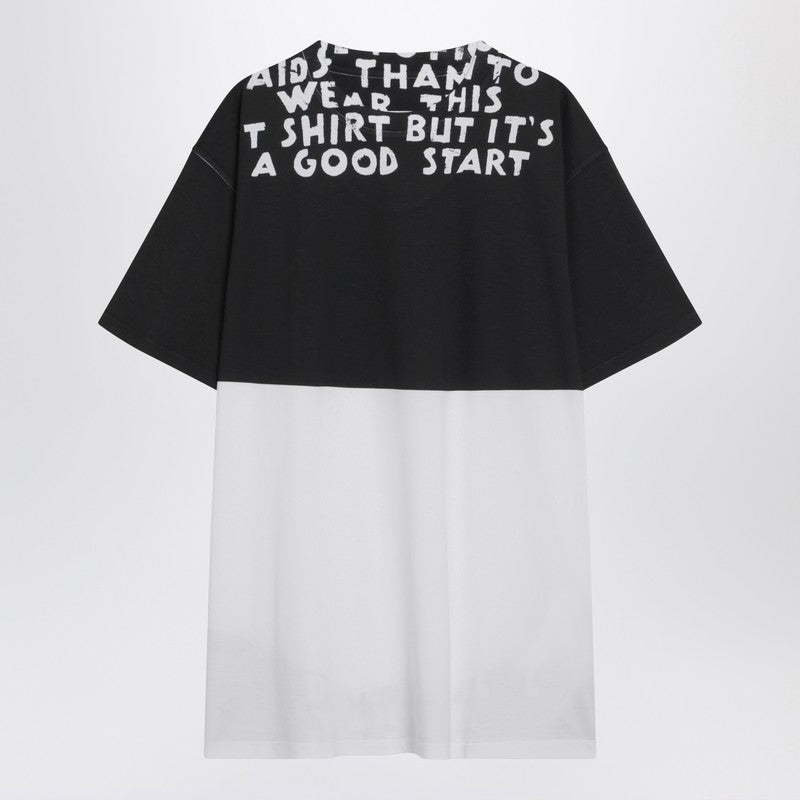 MM6 Maison Margiela White/black cotton AIDS T-shirt