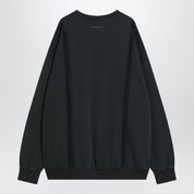 MM6 Maison Margiela Black sweatshirt with Numeric logo in cotton