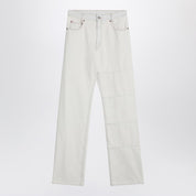 MM6 Maison Margiela White jeans with patches