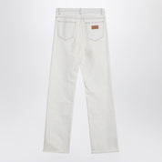 MM6 Maison Margiela White jeans with patches