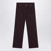 MM6 Maison Margiela Burgundy cotton trousers