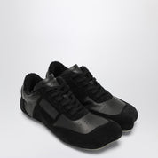 MM6 Maison Margiela Zapatillas anatómicas de piel y ante negras