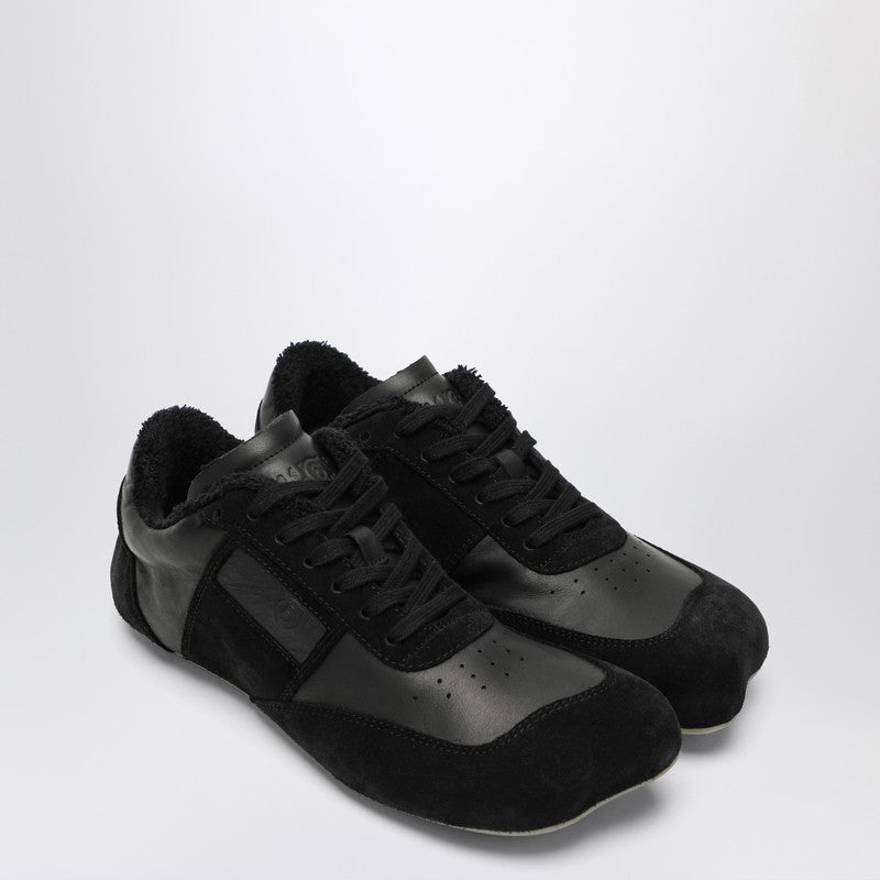 MM6 Maison Margiela Zapatillas anatómicas de piel y ante negras