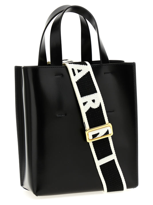 Marni Museo Mini Handbag — Black Leather Shoulder Bag