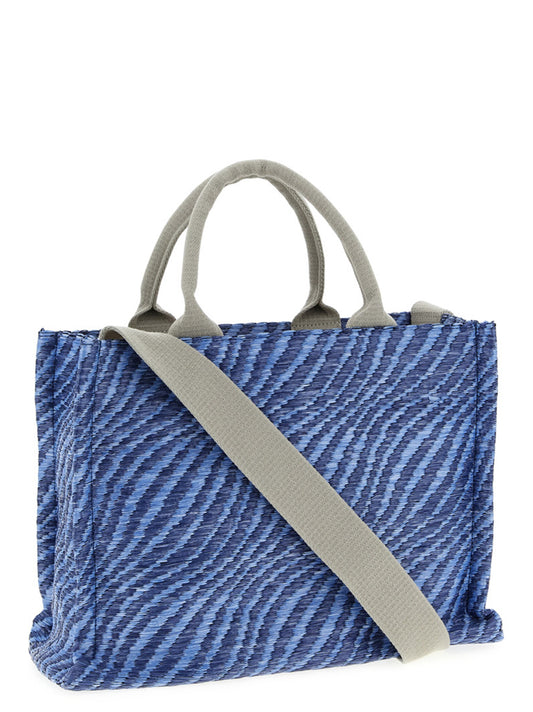 Marni Raffia Handbag — Two-Tone Shoulder Bag, €690