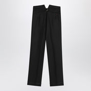 Maison Margiela Black Wool Pleated Trousers