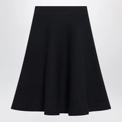 The Frankie Shop Luglio midi knit skirt in blue viscose blend