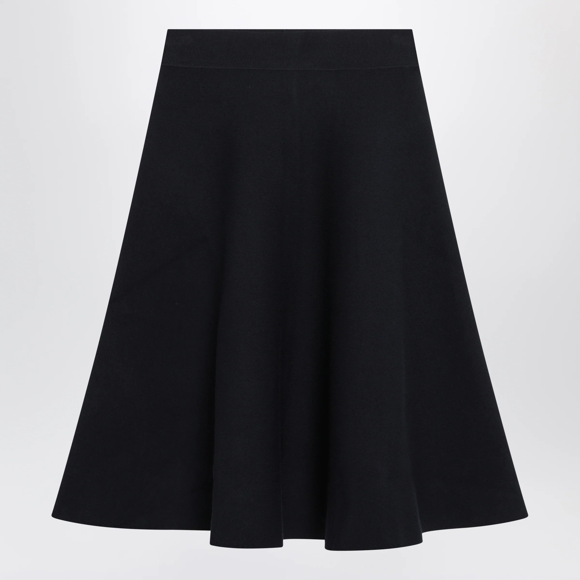The Frankie Shop Luglio midi knit skirt in blue viscose blend