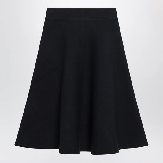 The Frankie Shop Luglio Midi Knit Skirt – Blue Viscose