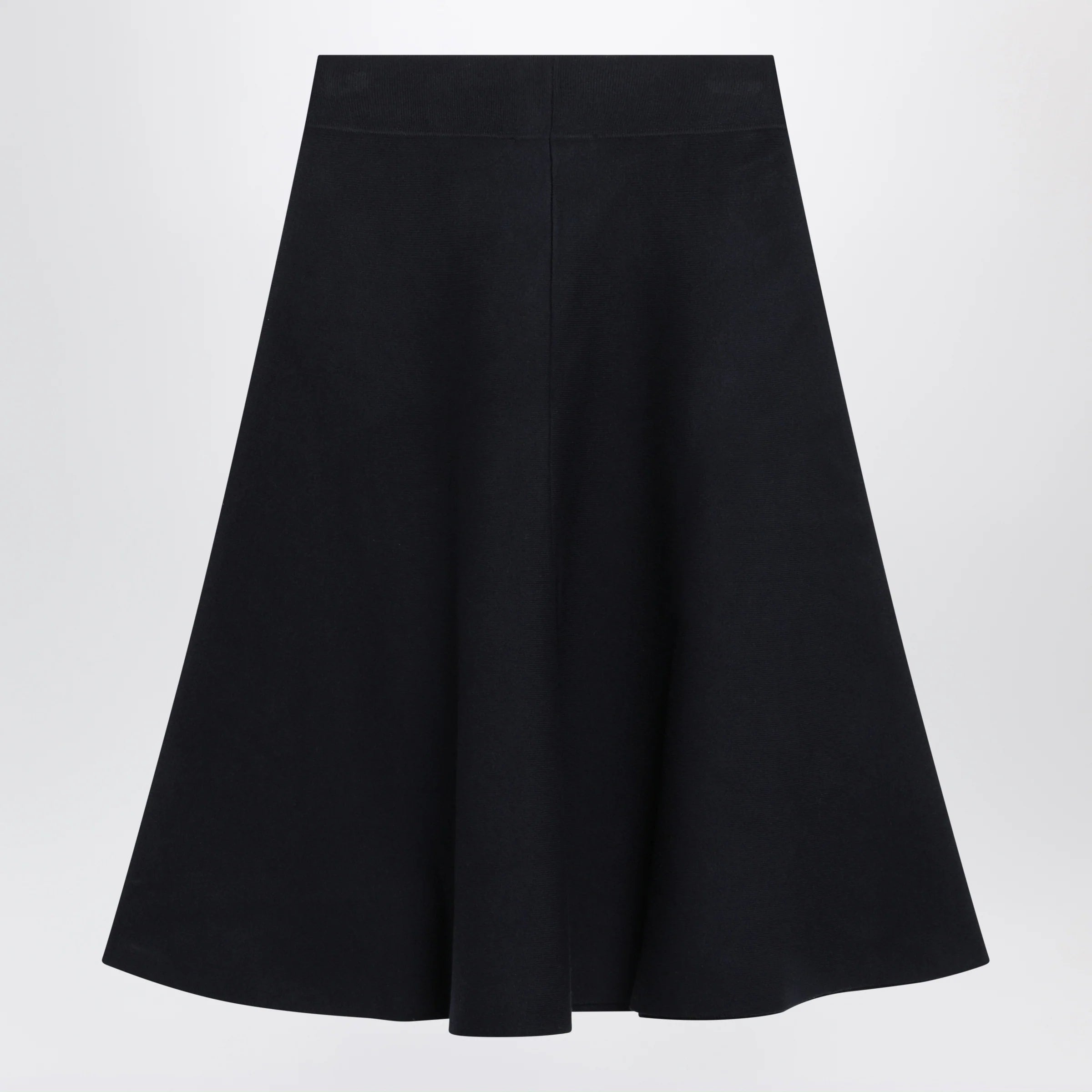 The Frankie Shop Luglio midi knit skirt in blue viscose blend