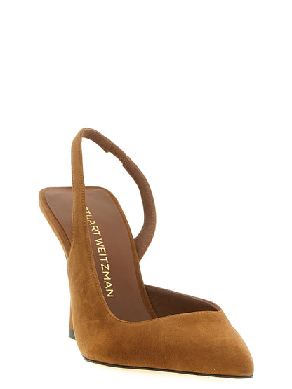 Stuart Weitzman Vinnie D'Orsay Pumps — Suede Slingback