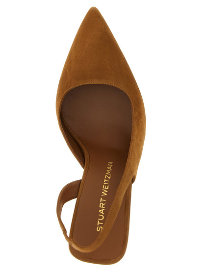 Stuart Weitzman Vinnie D'Orsay Pumps — Suede Slingback