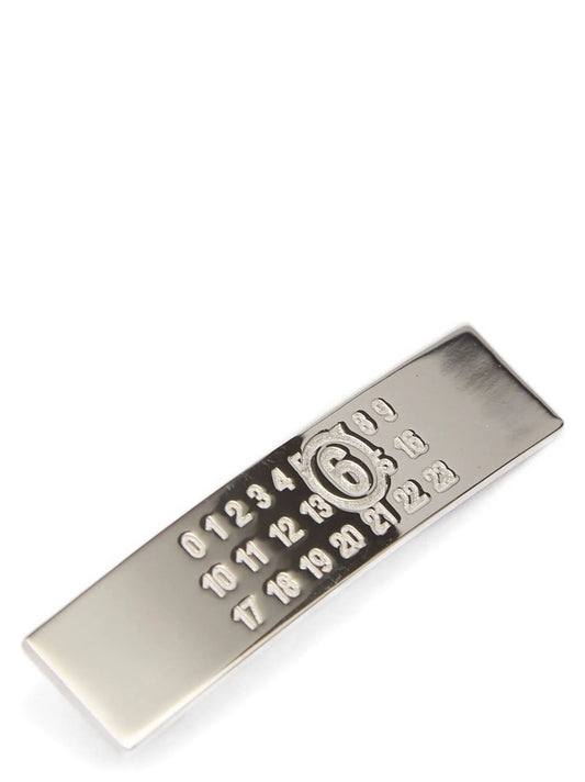 Mm6 Maison Margiela Hair Clip — Silver Numeric (Women)