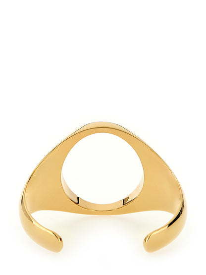 Mm6 Maison Margiela Chevalière Bracelet — Gold Jewellery