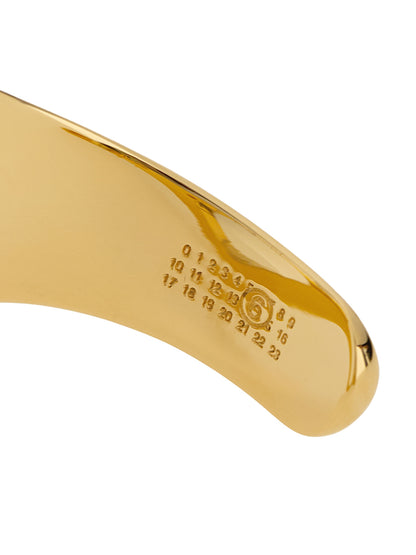 Mm6 Maison Margiela Chevalière Bracelet — Gold Jewellery