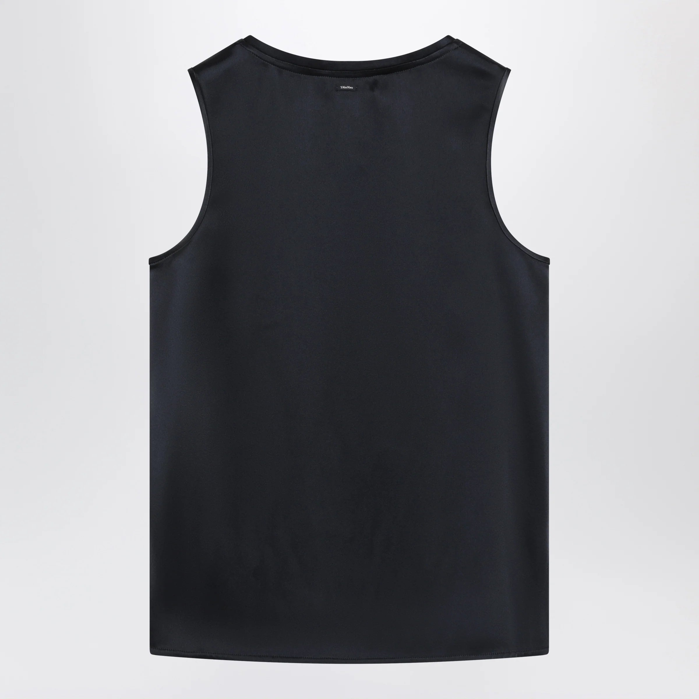 S Max Mara Midnight blue satin top