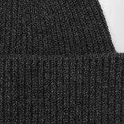 Destin Anthracite grey cashmere blend beanie