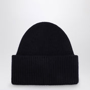 Destin Navy blue wool and cashmere beanie