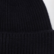 Destin Navy blue wool and cashmere beanie