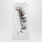Sportmax White double-layer dress in satin and tulle