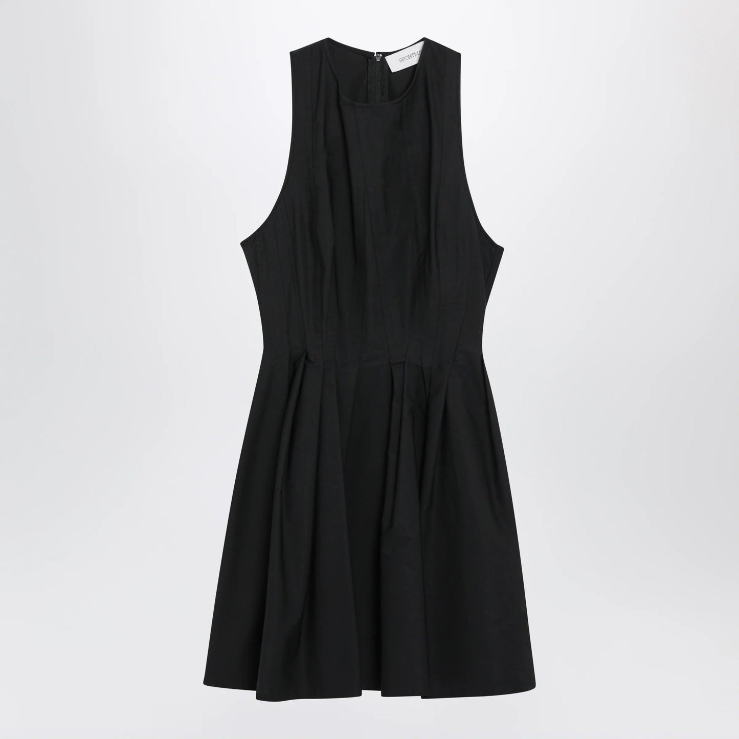 Sportmax Sleeveless Short Cotton Dress - Black