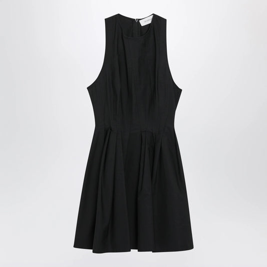 Sportmax Sleeveless Short Cotton Dress - Black