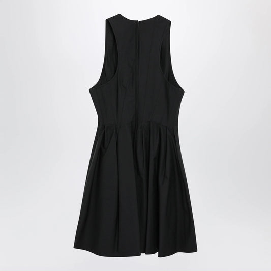 Sportmax Sleeveless Short Cotton Dress - Black