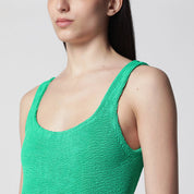 Hunza G. HUNZA G Square emerald green one-piece swimsuit