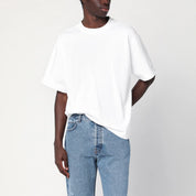 Séfr White cotton crew-neck T-shirt