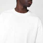 Séfr White cotton crew-neck T-shirt