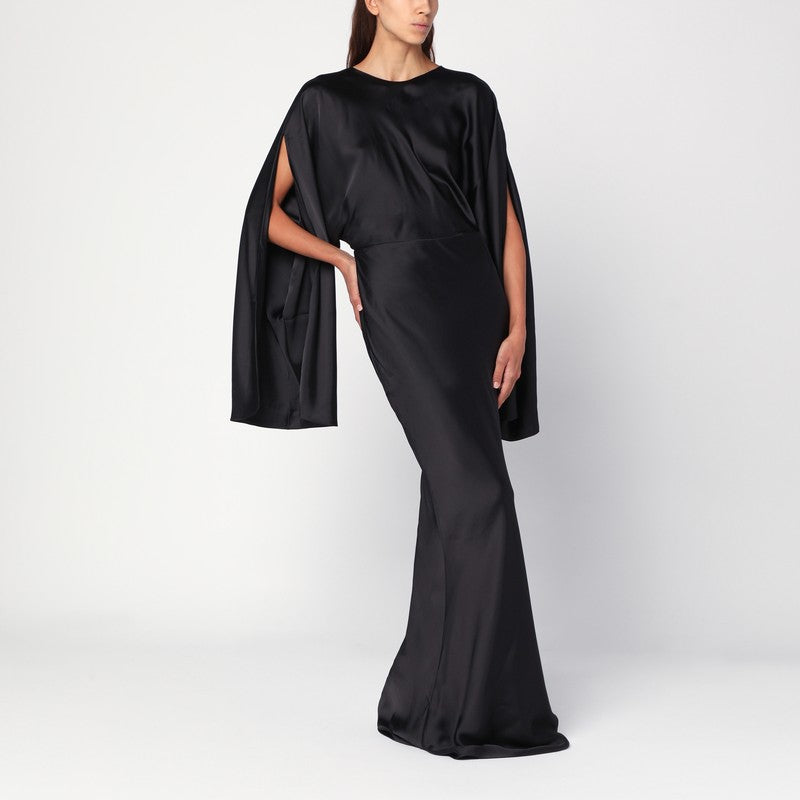 Norma Kamali Long Black Reverse Obie Dress