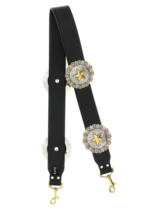 Kate Cate Regina Crossbody Bag — Black Nappa Leather