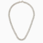 Emanuele Bicocchi 925 silver chain necklace with crystals