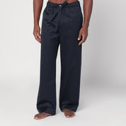 Tekla Blue/white pyjama trousers in organic cotton