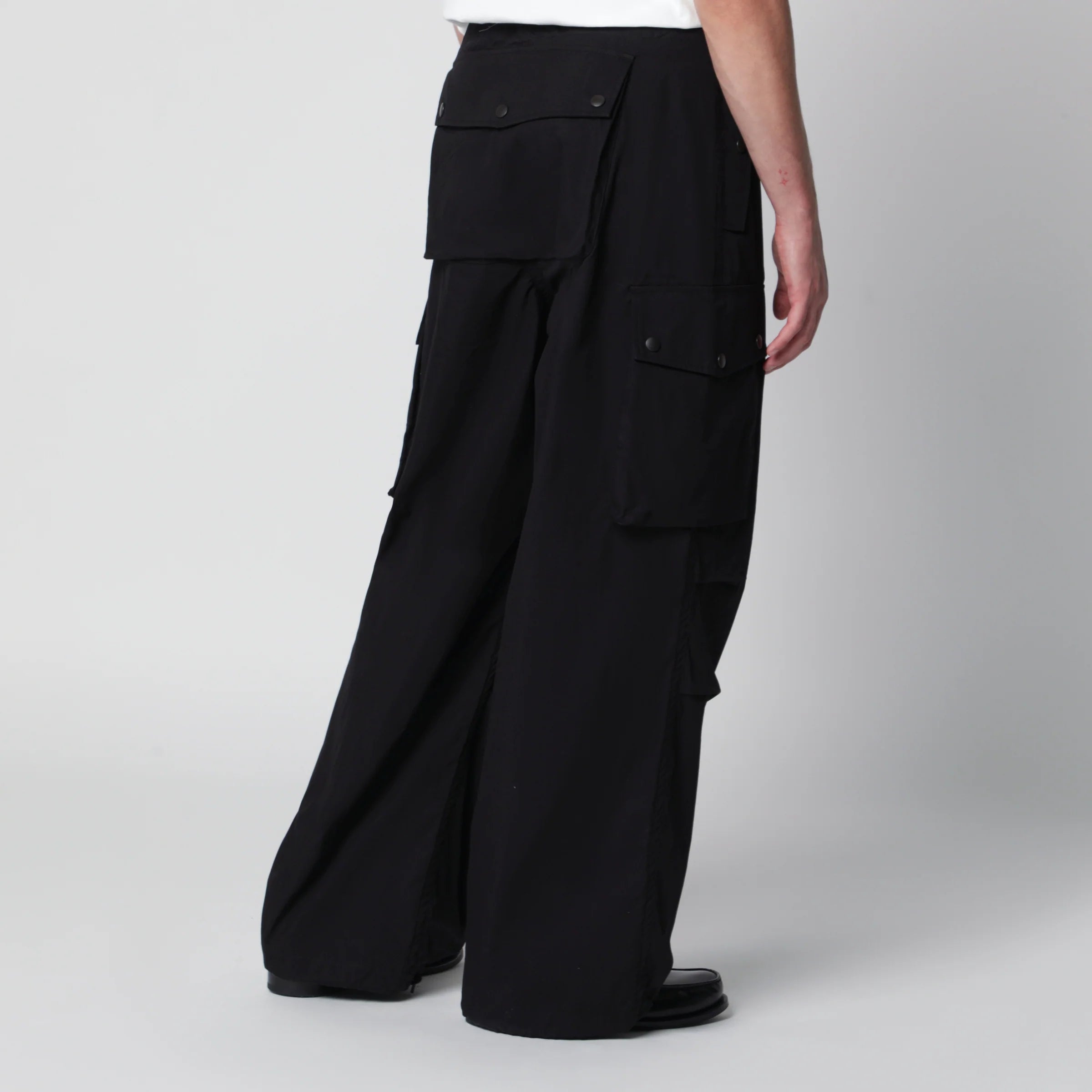Needles Field cargo pants in cotton-nylon Oxford black