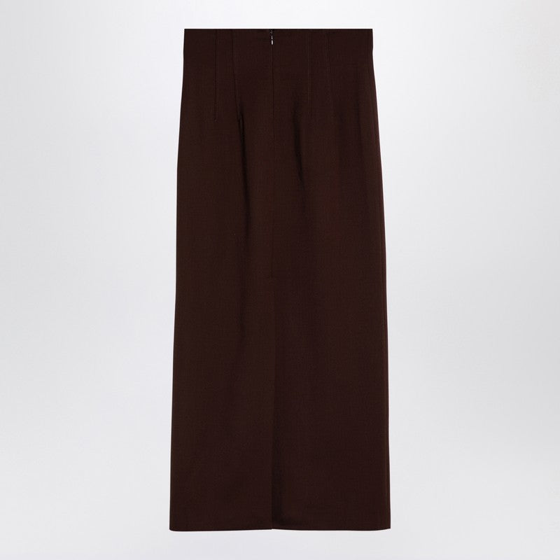 La jupe longue Andamane Shelby en laine Hot Chocolate