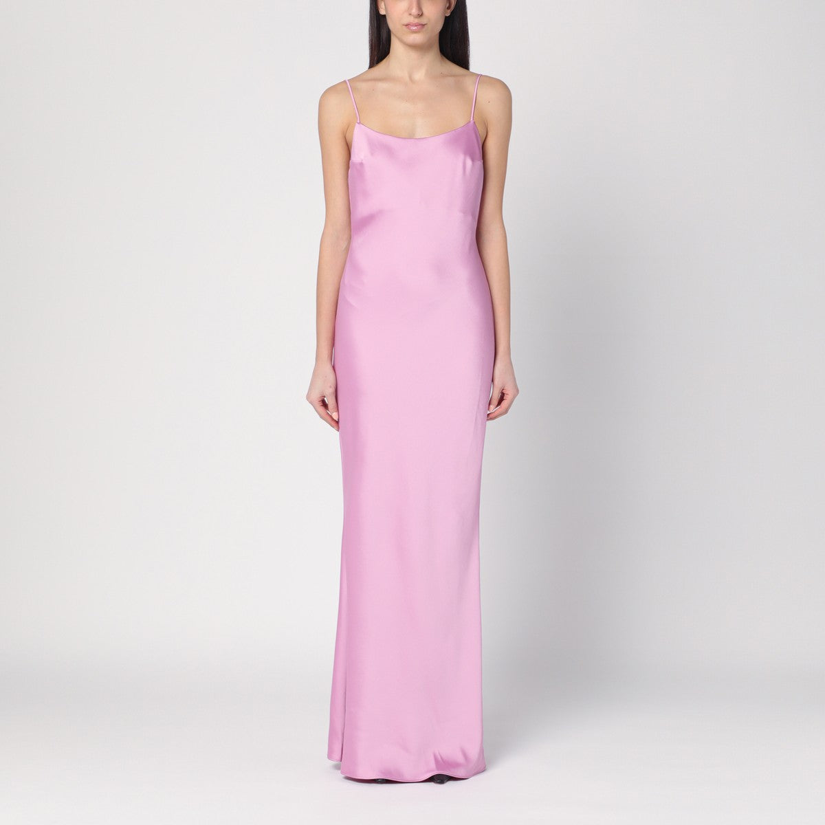 Peony Colour Dress with Back Draping — The Andamane