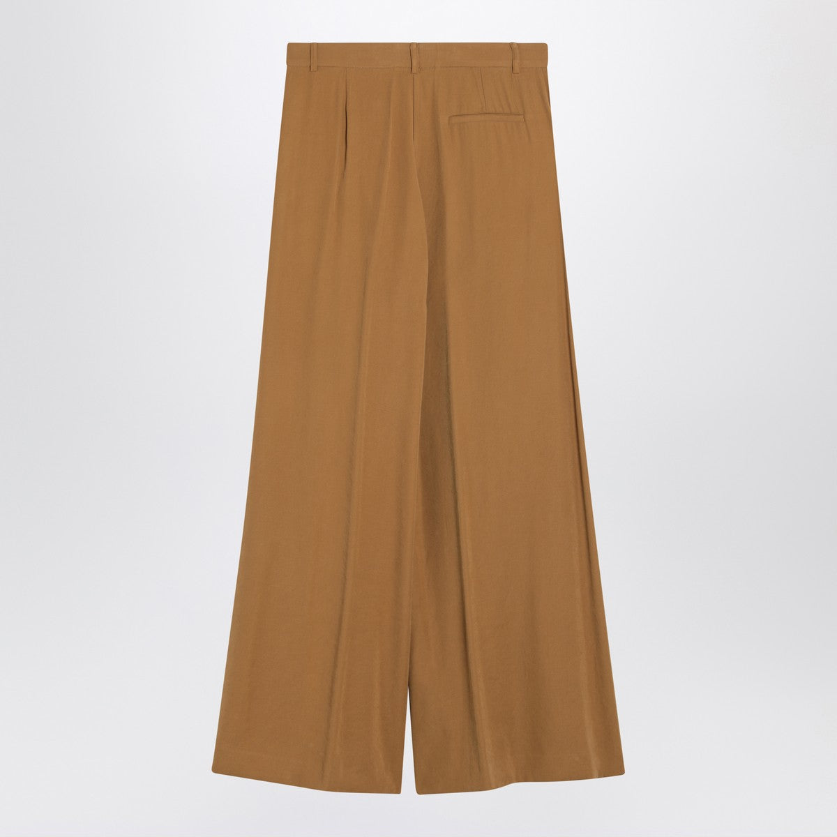 Yellow ochre trouser skirt in viscose — The Andamane